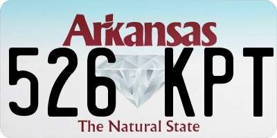 AR license plate 526KPT