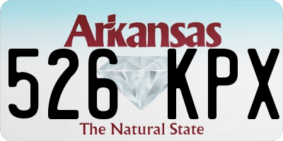 AR license plate 526KPX
