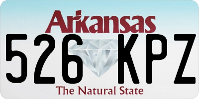 AR license plate 526KPZ