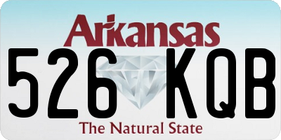 AR license plate 526KQB