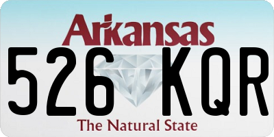 AR license plate 526KQR
