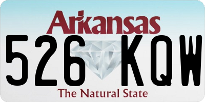 AR license plate 526KQW