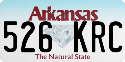 AR license plate 526KRC