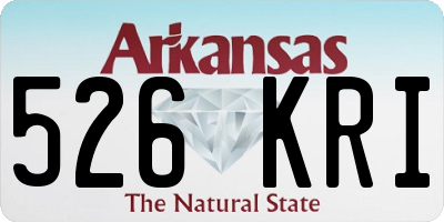 AR license plate 526KRI