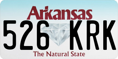 AR license plate 526KRK