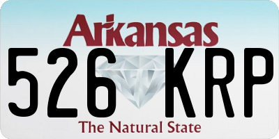 AR license plate 526KRP