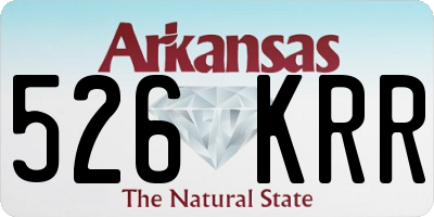 AR license plate 526KRR