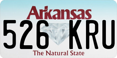 AR license plate 526KRU