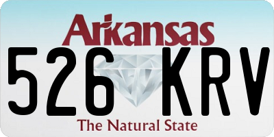 AR license plate 526KRV