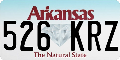 AR license plate 526KRZ