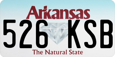 AR license plate 526KSB