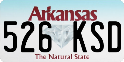 AR license plate 526KSD