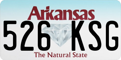 AR license plate 526KSG