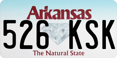 AR license plate 526KSK