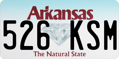AR license plate 526KSM