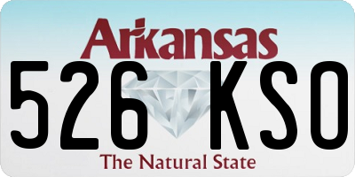 AR license plate 526KSO