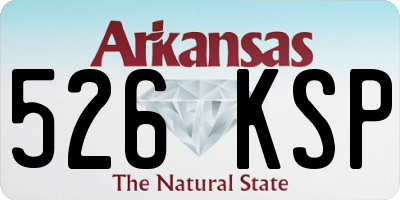 AR license plate 526KSP