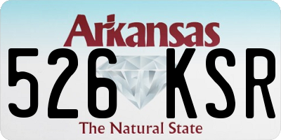 AR license plate 526KSR
