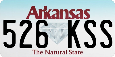 AR license plate 526KSS