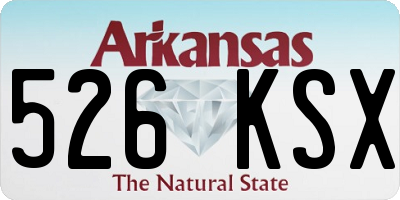 AR license plate 526KSX