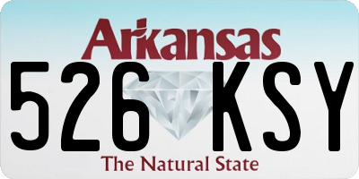 AR license plate 526KSY