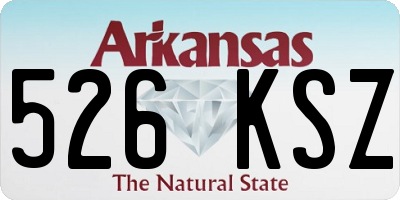 AR license plate 526KSZ