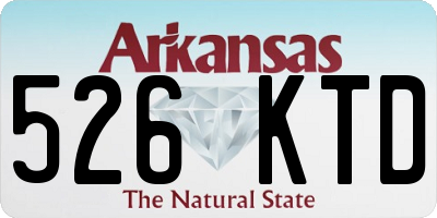 AR license plate 526KTD