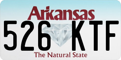 AR license plate 526KTF