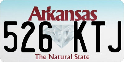AR license plate 526KTJ