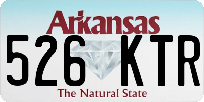 AR license plate 526KTR