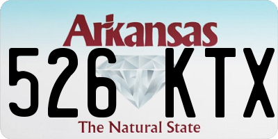 AR license plate 526KTX