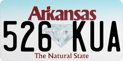 AR license plate 526KUA