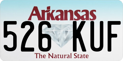 AR license plate 526KUF