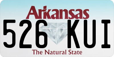 AR license plate 526KUI