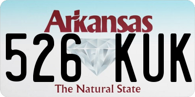 AR license plate 526KUK
