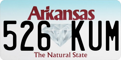 AR license plate 526KUM
