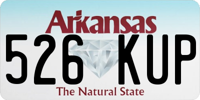 AR license plate 526KUP