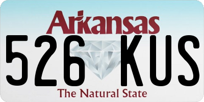AR license plate 526KUS