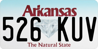 AR license plate 526KUV