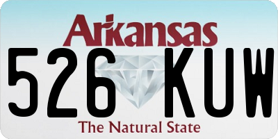 AR license plate 526KUW
