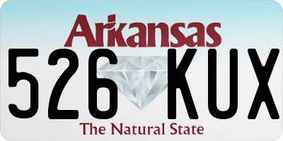 AR license plate 526KUX
