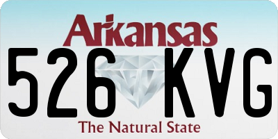 AR license plate 526KVG