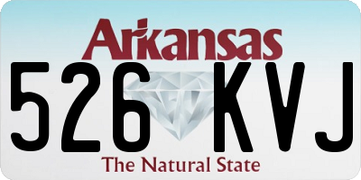 AR license plate 526KVJ