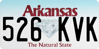 AR license plate 526KVK