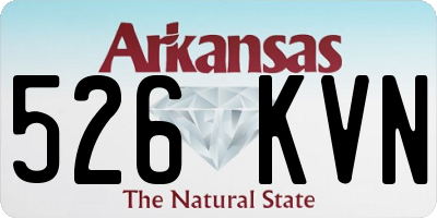 AR license plate 526KVN