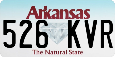 AR license plate 526KVR