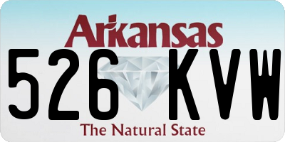 AR license plate 526KVW