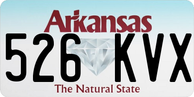 AR license plate 526KVX