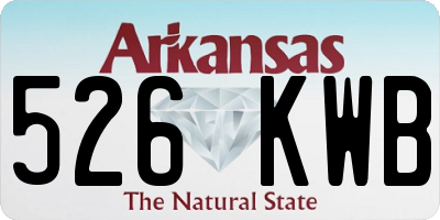 AR license plate 526KWB