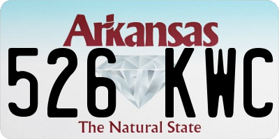 AR license plate 526KWC